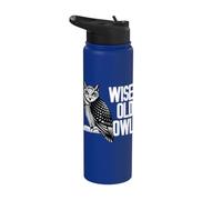 Wise Old Owl - Birds Animal Lover Ornithologist Stainless Steel Insulated Water Bottle