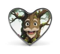 Wise-old-tree-with-dwarves Lapel Pin Heart Enamel Pin Funny Brooch Pin Cute Backpack Pin Fashion Jewelry Accessories Backpack Hat Bag Adult
