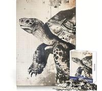 Wise Old Turtle for Adults 1000 Piece Puzzle Think Training Serene Escape Defined Edges Creative Gift (38x52cm)