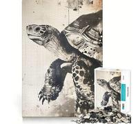 Wise Old Turtle Jigsaw Puzzles 1000 Mind Skill Play Premium Laser Cut Quality Quiet Time Mind Exercise at Home (50x75cm)