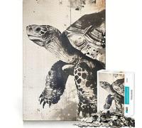 Wise Old Turtle Puzzles for Adults 1000 Pieces Mental Boost Play Neat Cut Perfect Alignment Bonding Activity for Loved Ones (38x26cm)