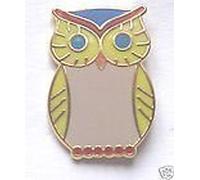 WISE OWL BIRD OF PREY QUALITY HARD ENAMEL LAPEL PIN BADGE