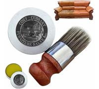 Wise Owl Furniture Salve for Leather,4oz Leather Salve for Furniture,Leather Furniture Salve and Brush,Leather Furniture Salve Protect Furniture,Furniture Salve for Wood (1pcs)
