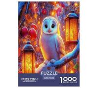 Wise Owl Jigsaw Puzzles Puzzle for Adults Kids. 1000 Piece Cartoon Colorful Animals Great Gifts Challenge Toy Educational Game Home Decoration for Educational Games Gifts 70x50cm/1000pcs