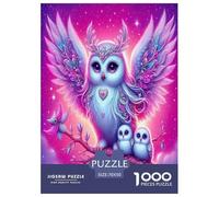 Wise Owl Jigsaw Puzzles Puzzle for Adults Kids. 1000 Piece Cartoon Colorful Animals Whimsical Challenge Toy Educational Games Home Decoration for Educational Games Gifts 70x50cm/1000pcs