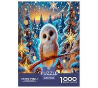 Wise Owl Jigsaw Puzzles Puzzle for Adults Kids. 1000 Pieces Cartoon Colorful Animals Great Gifts Challenge Toy Educational Games Home Decoration for Educational Games Gifts 70x50cm/1000pcs