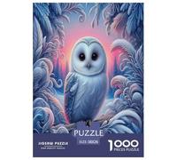 Wise Owl Jigsaw Puzzles Puzzle for Adults Kids. 1000 Pieces Cartoon Colorful Animals Whimsical Challenge Toy Educational Game Home Decoration for Educational Games Gifts 38x26cm/1000pcs