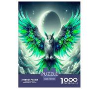 Wise Owl Jigsaw Puzzles Puzzles for Adults Kids. 1000 Piece Cartoon Colorful Animals Great Gifts Challenge Toy Educational Game Home Decoration for Educational Games Gifts 70x50cm/1000pcs