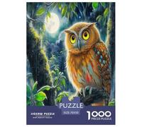 Wise Owl Jigsaw Puzzles Puzzles for Adults Kids. 1000 Piece Cartoon Colorful Animals Impossible Challenge Toy Educational Games Home Decoration for Educational Games Gifts 70x50cm/1000pcs