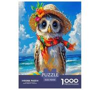Wise Owl Jigsaw Puzzles Puzzles for Adults Kids. 1000 Piece Cartoon Colorful Animals Impossible Challenge Toy Educational Games Home Decoration for Adults& Kids Age 14 Years Up 70x50cm/1000pcs