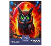 Wise Owl Jigsaw Puzzles Puzzles for Adults Kids. 1000 Pieces Cartoon Colorful Animals Whimsical Challenge Toy Educational Game Home Decoration for Adults& Kids Age 14 Years Up 38x26cm/1000pcs