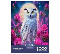 Wise Owl Jigsaw Puzzles Puzzles for Adults Kids. 1000 Pieces Cartoon Colorful Animals Whimsical Challenge Toy Educational Game Home Decoration for Educational Games Gifts 70x50cm/1000pcs