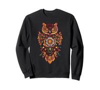 Wise Owl Mandala Dreamcatcher Spirit Symbol Forest Sweatshirt