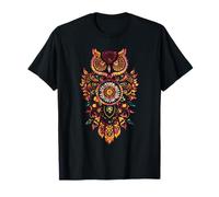Wise Owl Mandala Dreamcatcher Spirit Symbol Forest T-Shirt