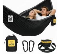 Wise Owl Outfitters Camping Hammock - Single or Double Sized Indoor & Outdoor Hammocks w/ Storage Bag - Backpacking and Travel Accessories