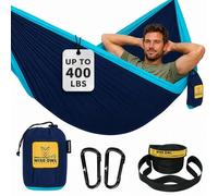 Wise Owl Outfitters Hammock - Single and Double Camping Hammocks for Outdoor Backpacking, Survival or Travel - Portable, Lightweight Parachute Nylon, Single Owl