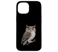 Wise Owl Perched Illustration Symbol of Wisdom & Nature Case for iPhone 15