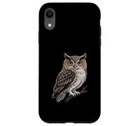 Wise Owl Perched Illustration Symbol of Wisdom & Nature Case for iPhone XR
