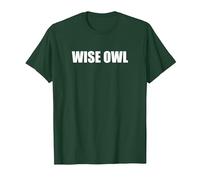 Wise Owl T-Shirt, Men, Dark Green, Small