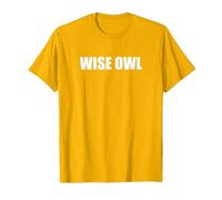 Wise Owl T-Shirt, Men, Golden Yellow, Small
