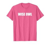 Wise Owl T-Shirt, Men, Pink Heather, Medium