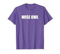 Wise Owl T-Shirt, Men, Purple Heather, Small