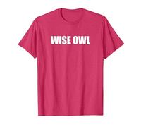 Wise Owl T-Shirt, Men, Red Heather, Medium