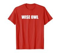Wise Owl T-Shirt, Men, Red, M