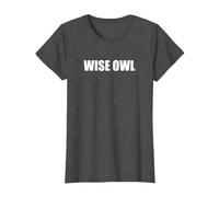 Wise Owl T-Shirt, Women, Dark Heather Grey, M