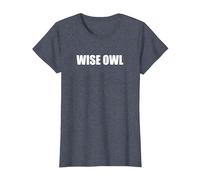 Wise Owl T-Shirt, Women, Heather Blue, M