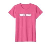 Wise Owl T-Shirt, Women, Pink Heather, Medium