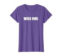 Wise Owl T-Shirt, Women, Purple Heather, Medium