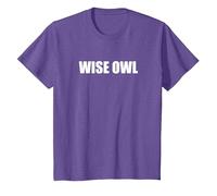 Wise Owl T-Shirt, Youth, Purple Heather, Medium