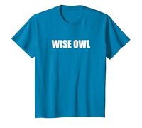 Wise Owl T-Shirt, Youth, Sapphire Blue, Medium