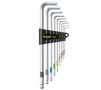 Wise SBL-900 Long Ball-Point Hex Key Wrench 9 Pc Set Contents: 1.5mm/2.0mm/2.5mm/3.0mm/4.0mm/5.0mm/6.0mm/8.0mm/10.0mm