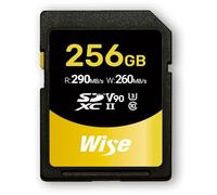 Wise SDXC UHS-II V90 256GB R:290MBs / W:260MBs WI-SD-N256