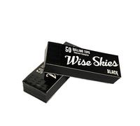 Wise Skies Black Perforated Rolling Filter Tips for Cigarette Rolling DIY Filter Tips Black Coloured Rolling Accessories (One Size, 12.0, Count)
