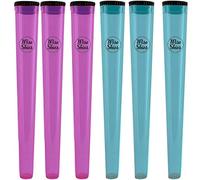 Wise Skies Cone Holder Air Tight Plastic Rolling Tube Pack of 5 (Blue & Purple)