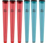 Wise Skies Cone Holder Air Tight Plastic Rolling Tube Pack of 5 (Blue & Red)