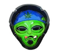 Wise Skies Funky Ashtrays Choose Your Own Skull Rasta Man Alien Resin Ash Trays Accessories (Chilled Out Alien)