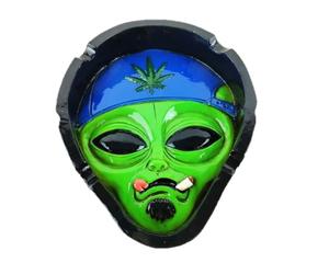 Wise Skies Funky Ashtrays Choose Your Own Skull Rasta Man Alien Resin Ash Trays Accessories (Chilled Out Alien)
