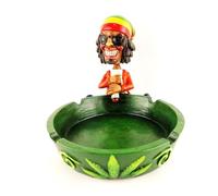Wise Skies Funky Ashtrays Choose Your Own Skull Rasta Man Alien Resin Ash Trays Accessories (Rasta Man)