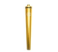 Wise Skies Metal Joint Holder Doob Tube Pink Key Ring Water Resistant Smoking Rolling Accessory (Gold), One Size