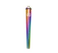 Wise Skies Metal Joint Holder Doob Tube Pink Key Ring Water Resistant Smoking Rolling Accessory (Rainbow)