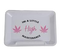 Wise Skies Metal Rolling Tray Smoking Accessories Characters Rolling Papers Rolling Tip Small (High - New Small)