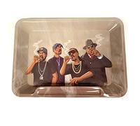 Wise Skies Metal Rolling Tray Smoking Accessories Characters Rolling Papers Rolling Tip Small (Rappers Small)