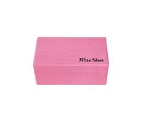 Wise Skies Mini Rollers Box With Magnetic Lid Paper Holder and Rolling Stand for Storage Ashwood Painted Colourful Stash Box (Pink)