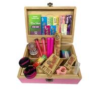 Wise Skies Pink Rolling Box Set Large Storage Box Compartments