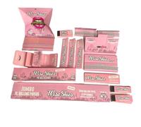 Wise Skies Pink Rolling Paper King Size Slim Pre-Rolled Cones 1 1/4 Perforated Wide Tips Mega Bundle For Smoker Rolling Accessories (14 Items)