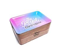Wise Skies Royal Highness Rolling Tray & Box Bundle Kit Rolling Accessories Storage Stash Walnut Magnetic Lid